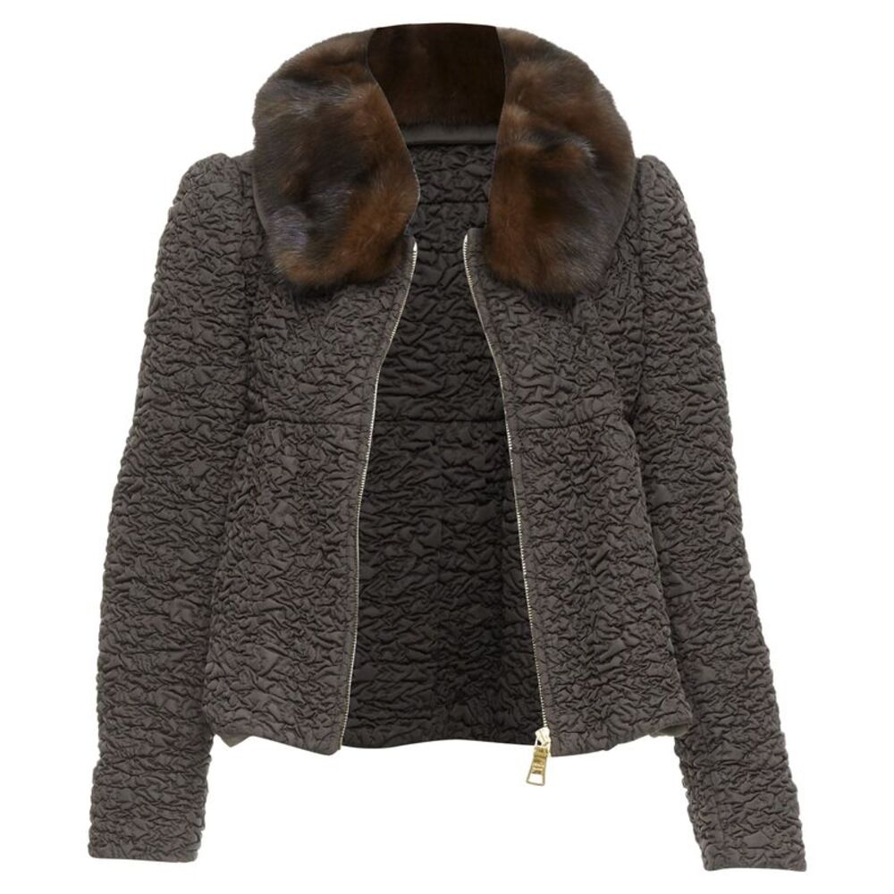 Prada 2010 Mink Fur Collar Jacket